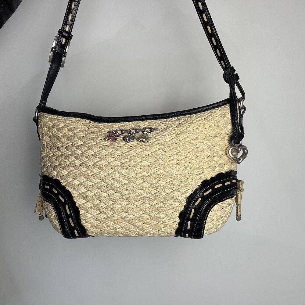 Brighton Women's Cream and Tan Bag